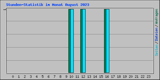 Stunden-Statistik im Monat August 2023
