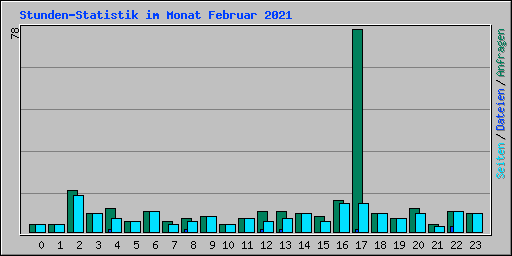 Stunden-Statistik im Monat Februar 2021